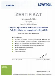 Kostal-zertifikat-cesolar